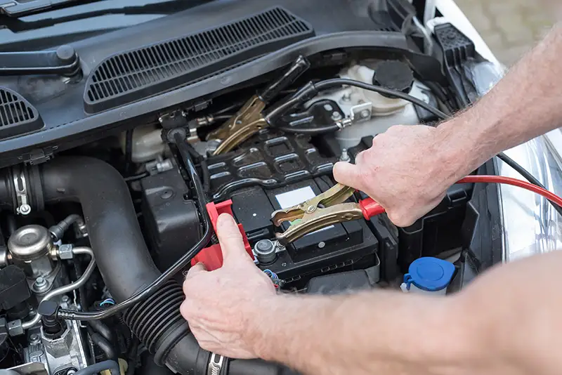 Mobile battery jump start service